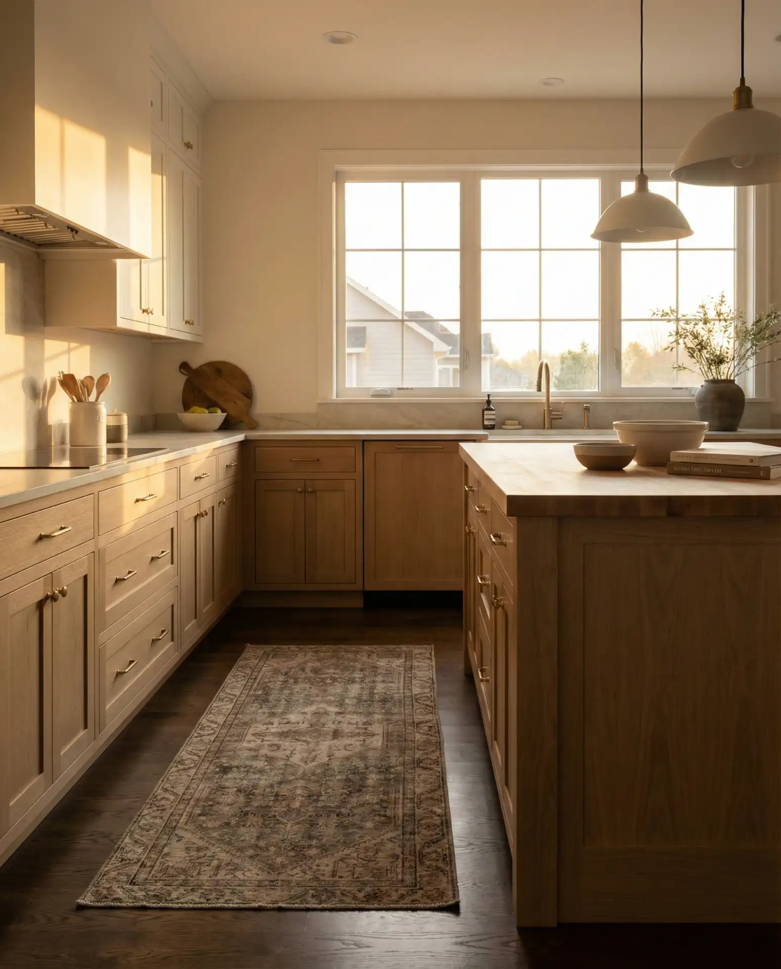 White Oak with Dark Wood Floors 1