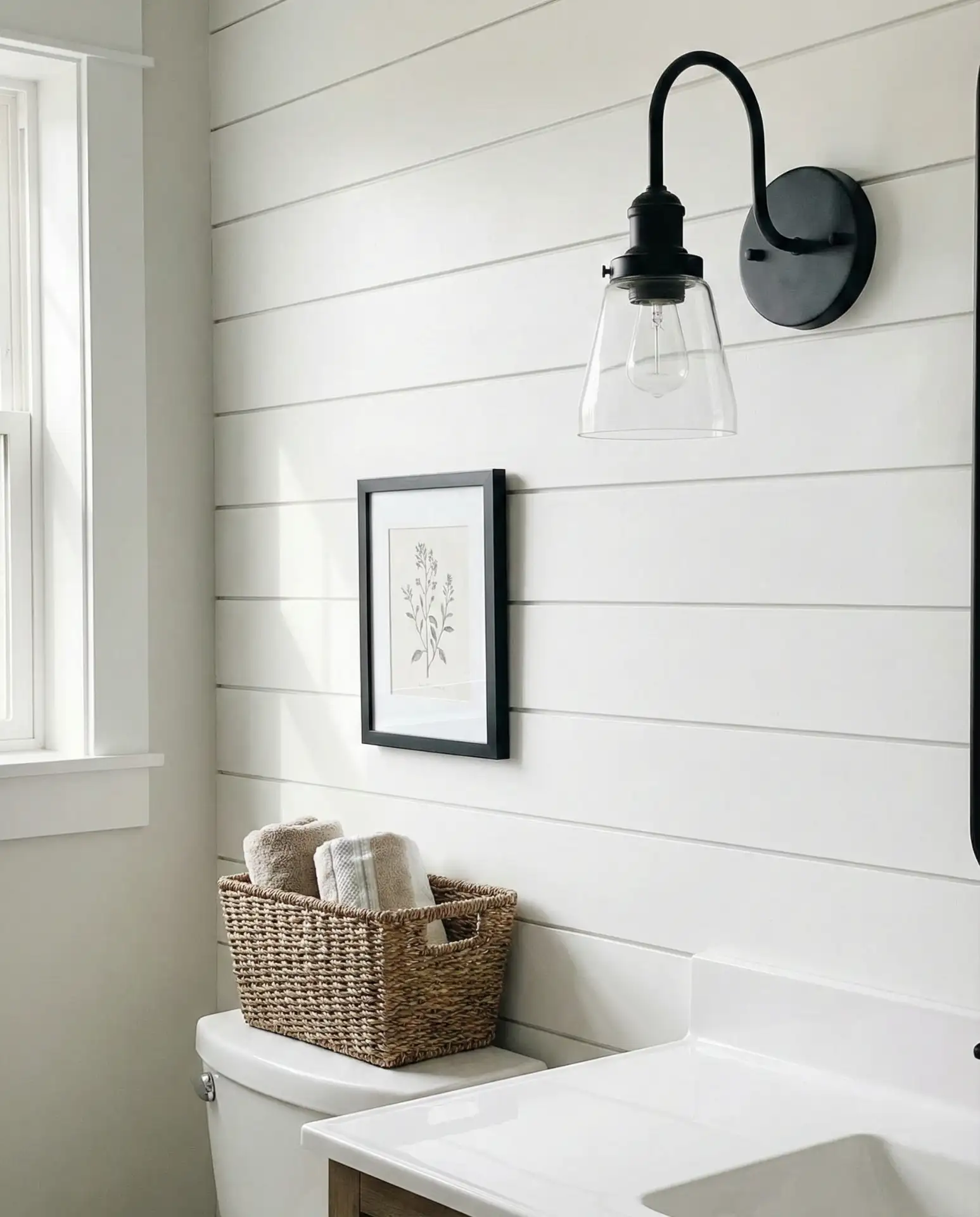 White Shiplap with Black Accents 2