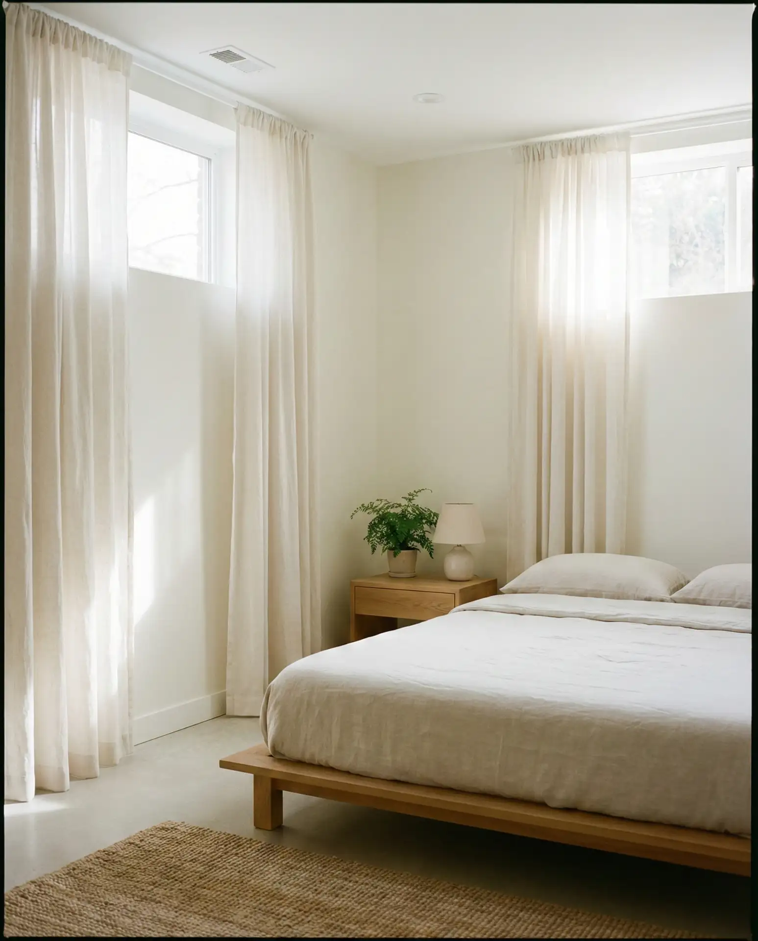 Windows Aesthetic with Sheer Curtains and Daylight 1