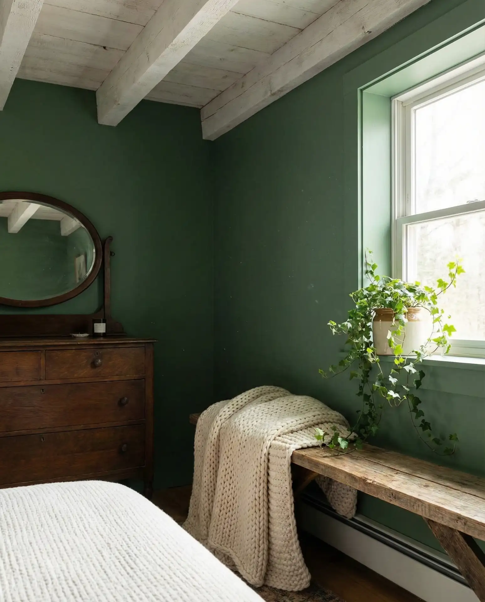 A Dark Green Rustic Retreat 2