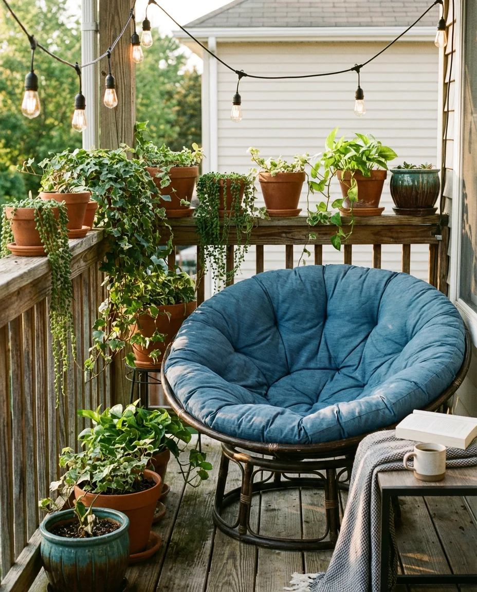Balcony Papasan Setup 2