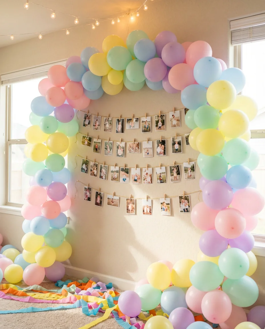 Birthday Memory Photo Wall 1