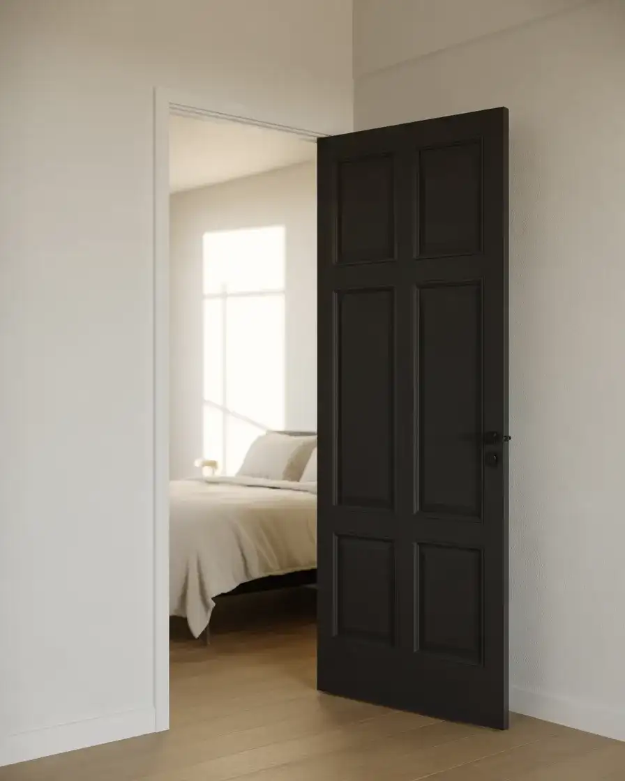 Black Bedroom Doors as a Design Feature 1