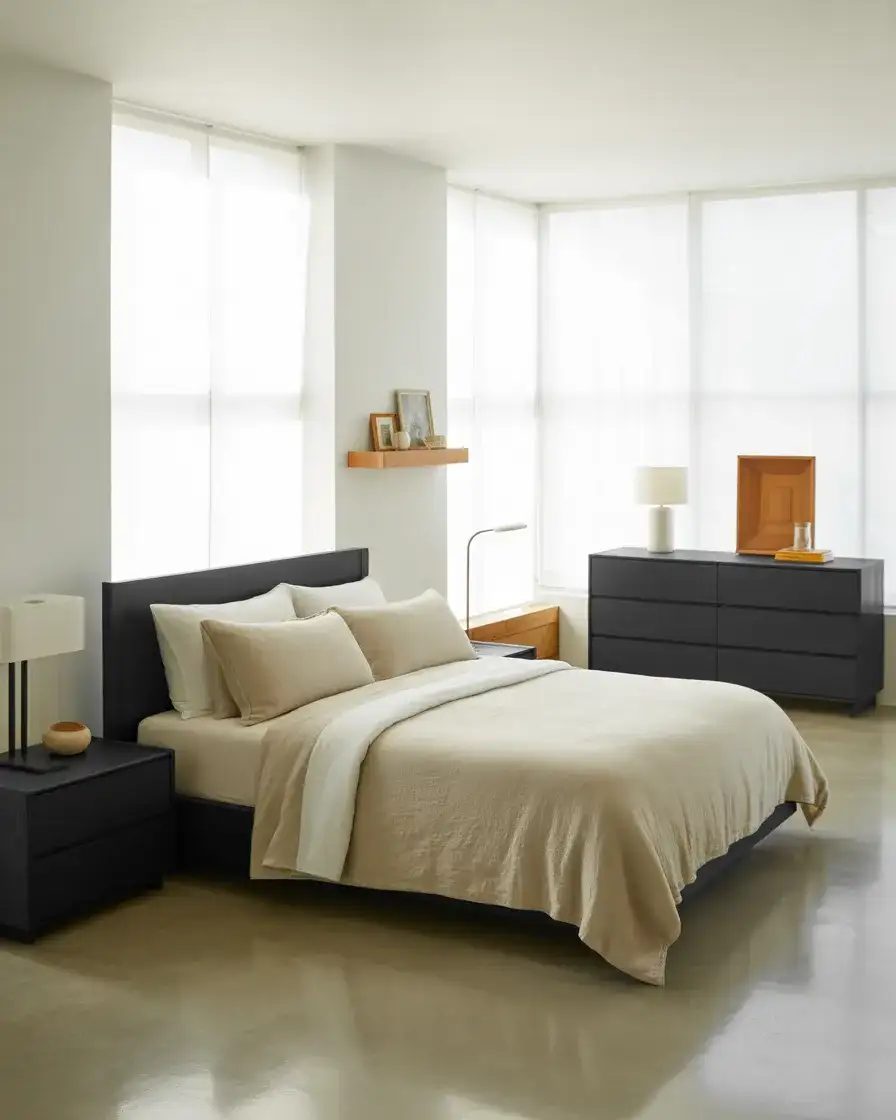 Black Bedroom Furniture Without Dark Walls 1