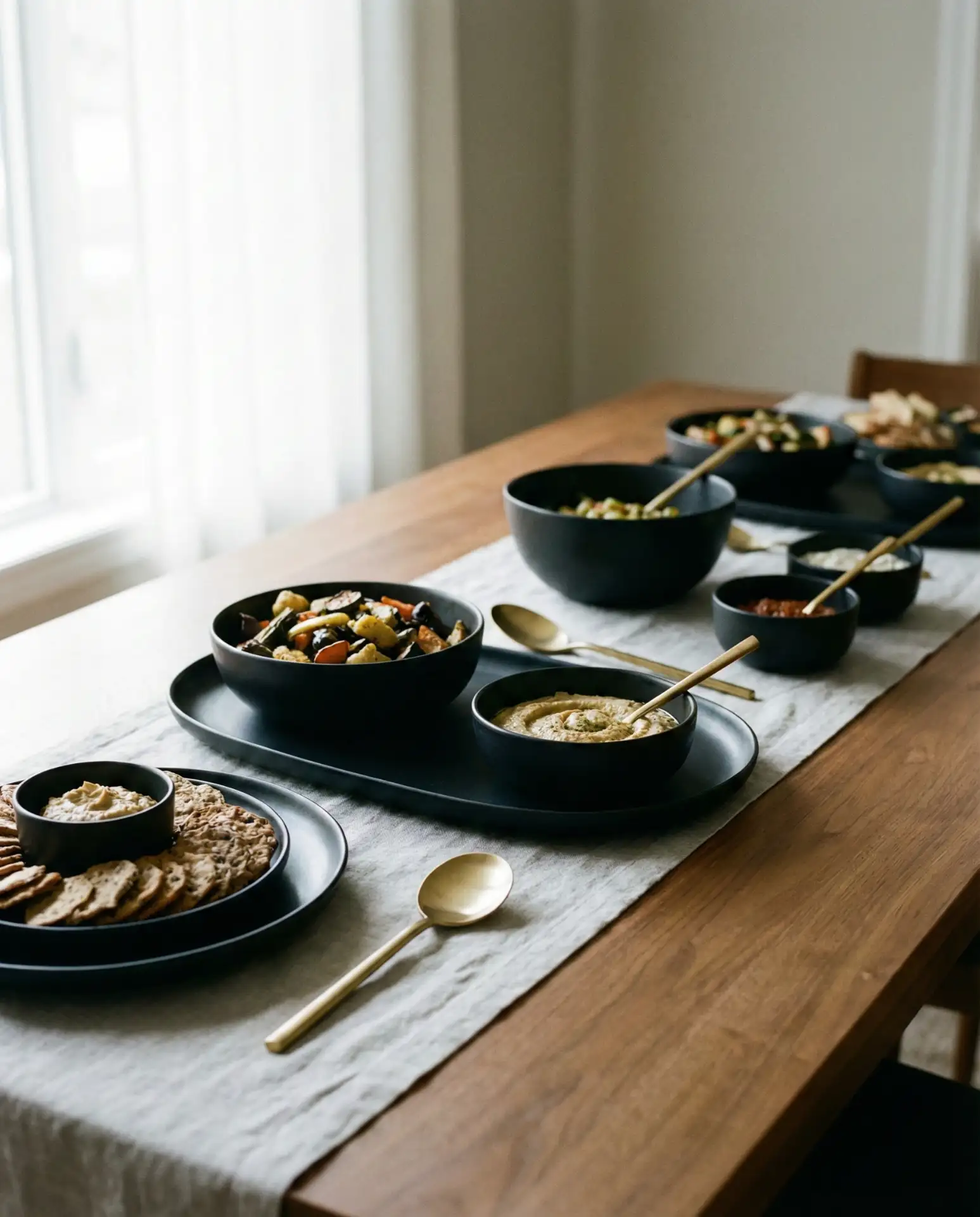 Black Matte Dinnerware Contrast 2
