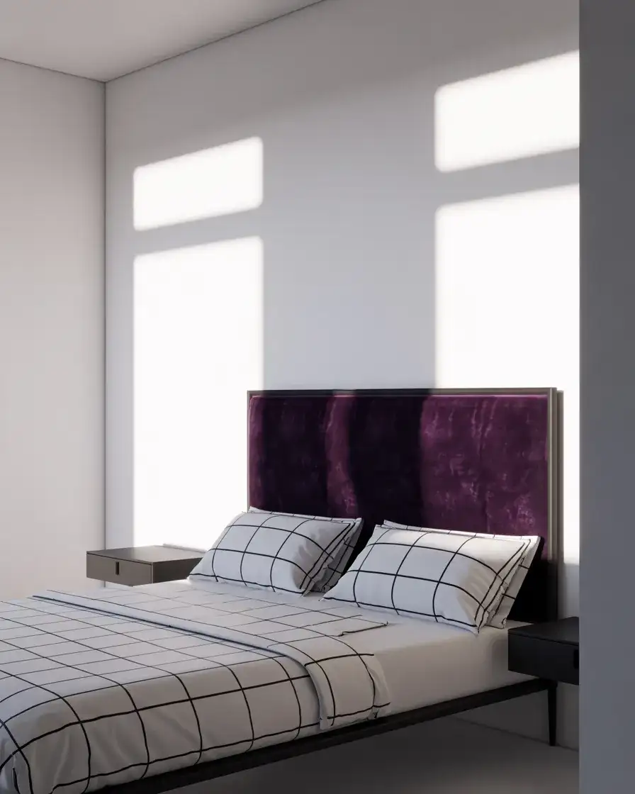 Black White and Purple Sharp Contrast 2