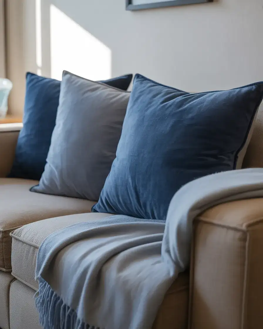 Blue Accents for a Calming Palette 1