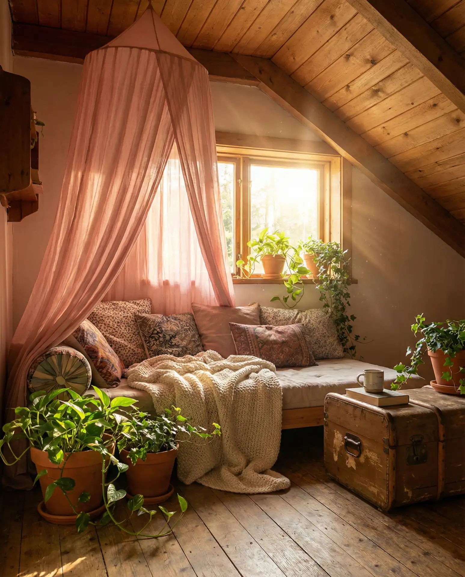 Blush Pink Bohemian Dreamscape 1
