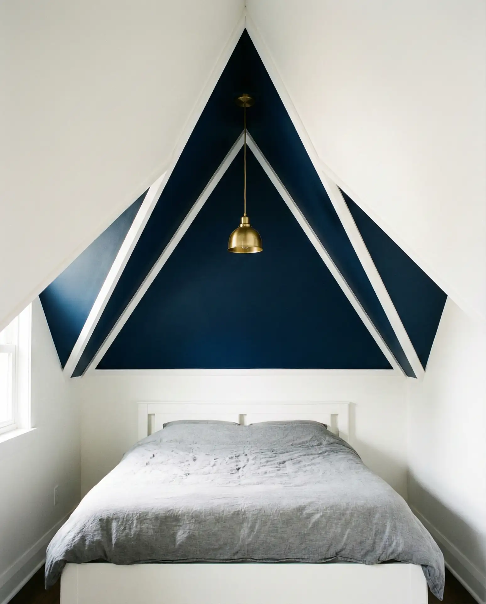 Bold Geometric Paint Under a Triangle Peak 2