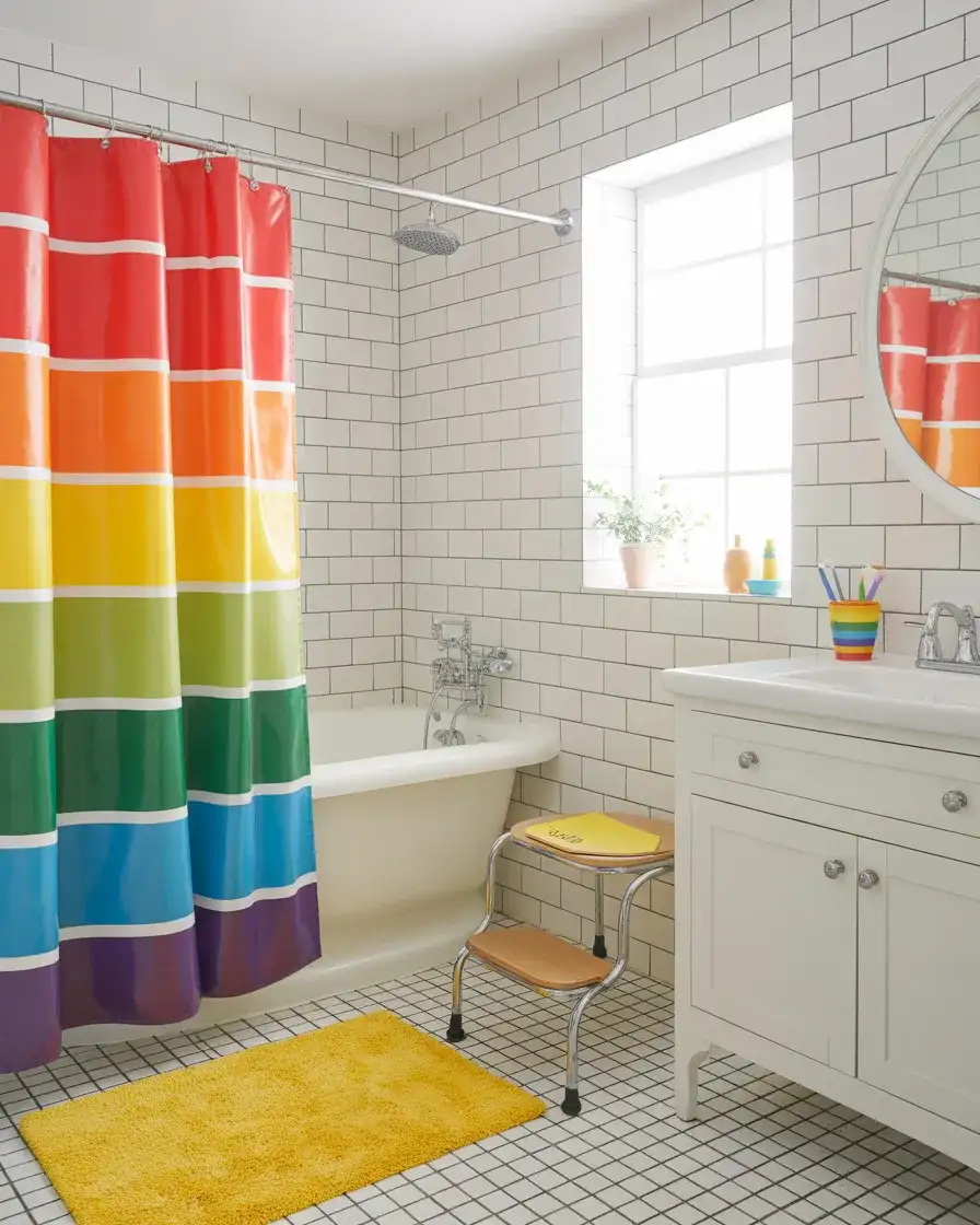 Bright and Fun Kids' Bathroom 1