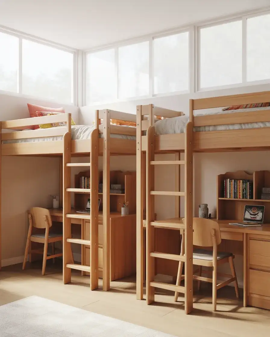 Bunk-Bed Alternative Loft Twin Beds for Older Kids 2