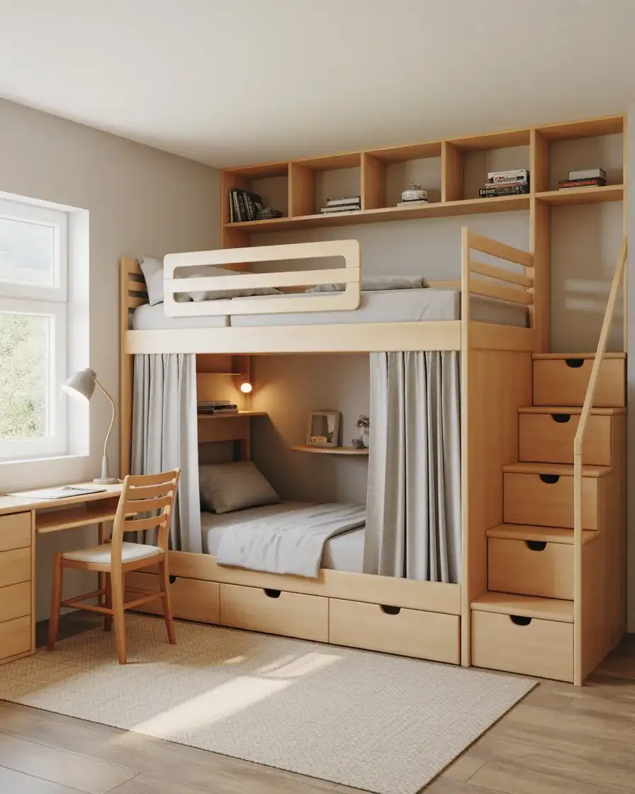 Bunk Bed Designs That Double as a Whole Room Ecosystem 1