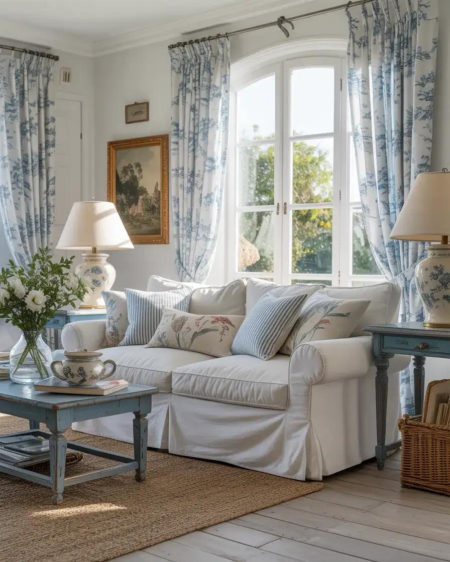 Coastal Blue and White Provence Pattern Mix 2