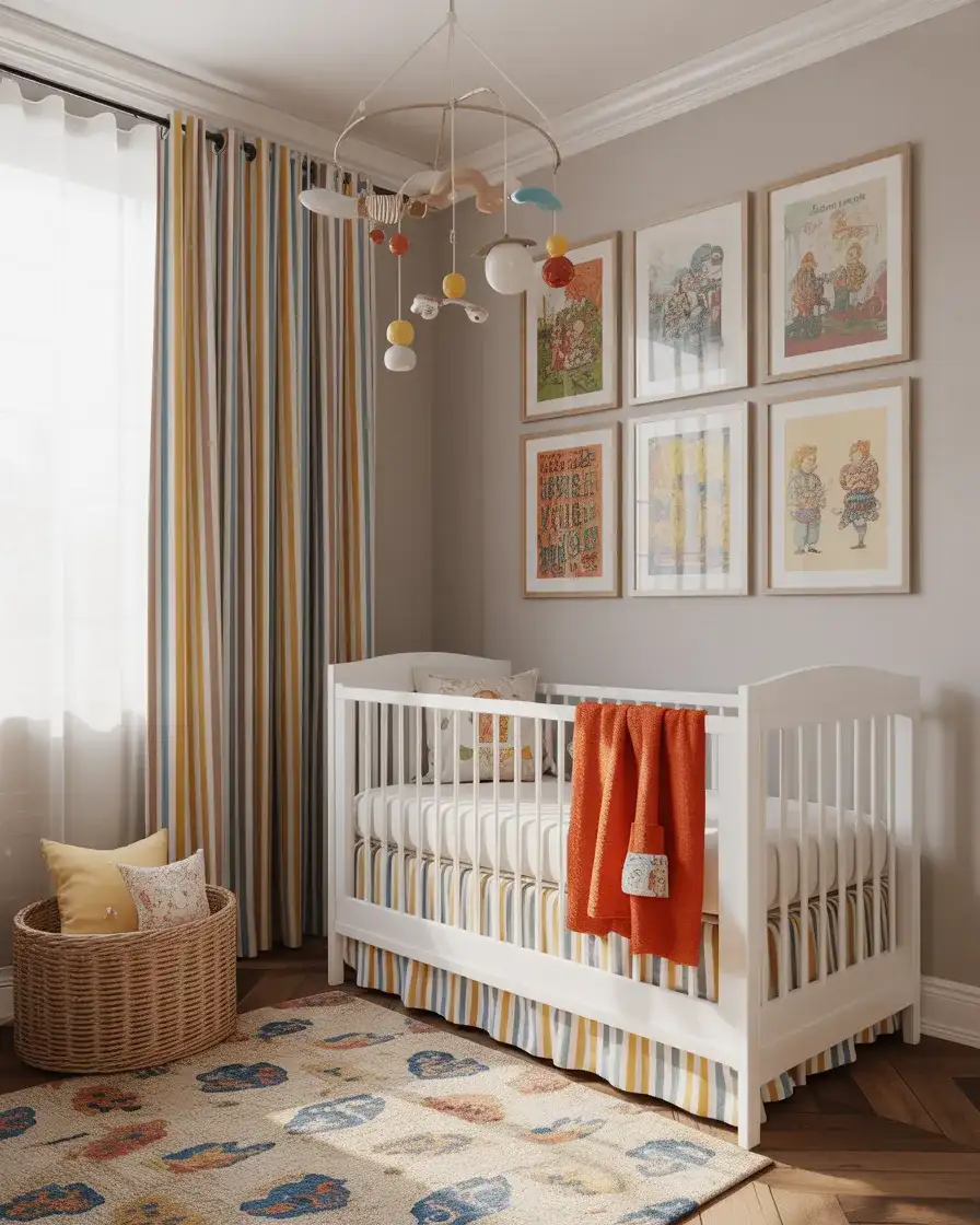 Colorful Maximalist Storybook Nursery 2