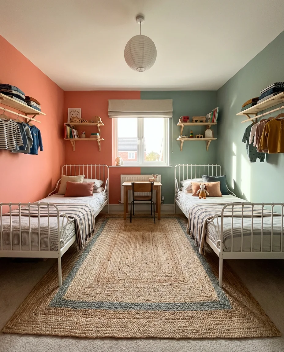 Colorful Shared Room for Two Kids 1
