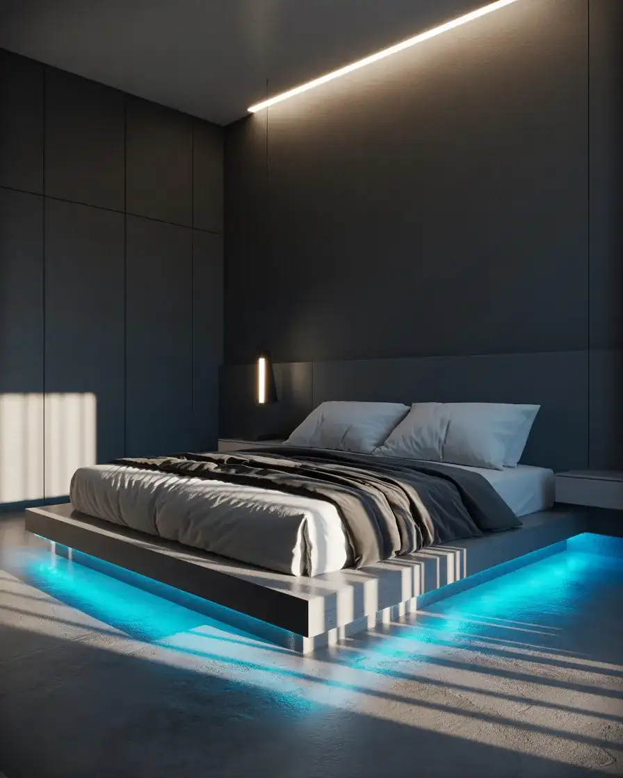 Cool Blue Accent Lighting for a Contemporary Edge 1