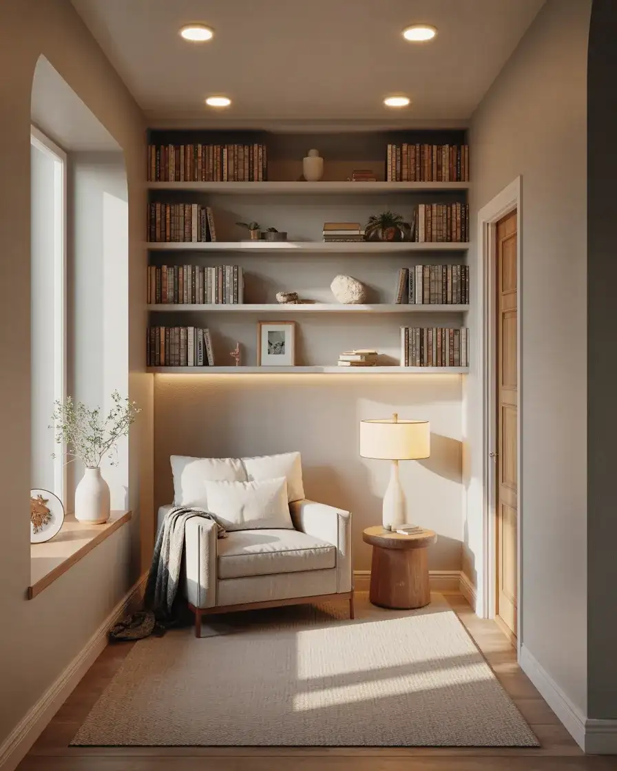 Cozy Alcove with Recessed Lighting 1