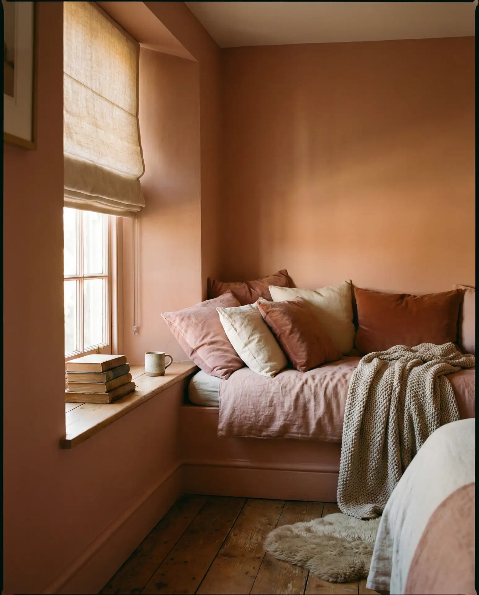 Cozy Pink Bedroom with Reading Nook Vibes 2