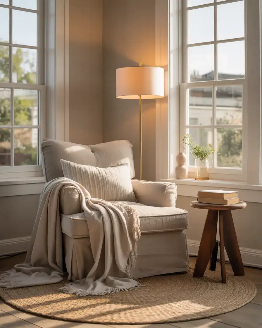 Cozy Reading Nook with Oversized Chair 1