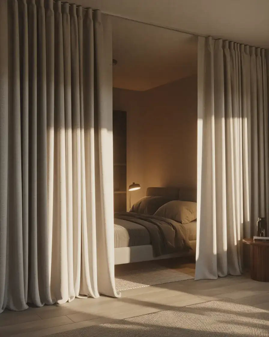 Curtain Divider for Studio Spaces 2