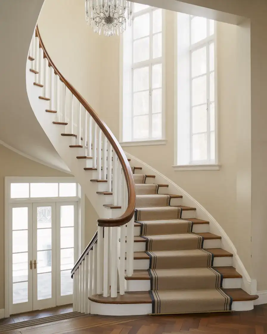 Curved Staircases with Grand Entrances 2