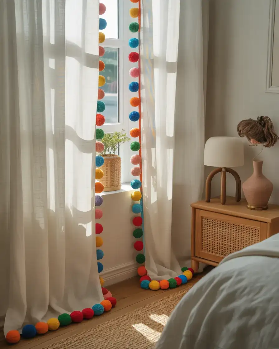 Cute Pom-Pom or Tassel Trim 1