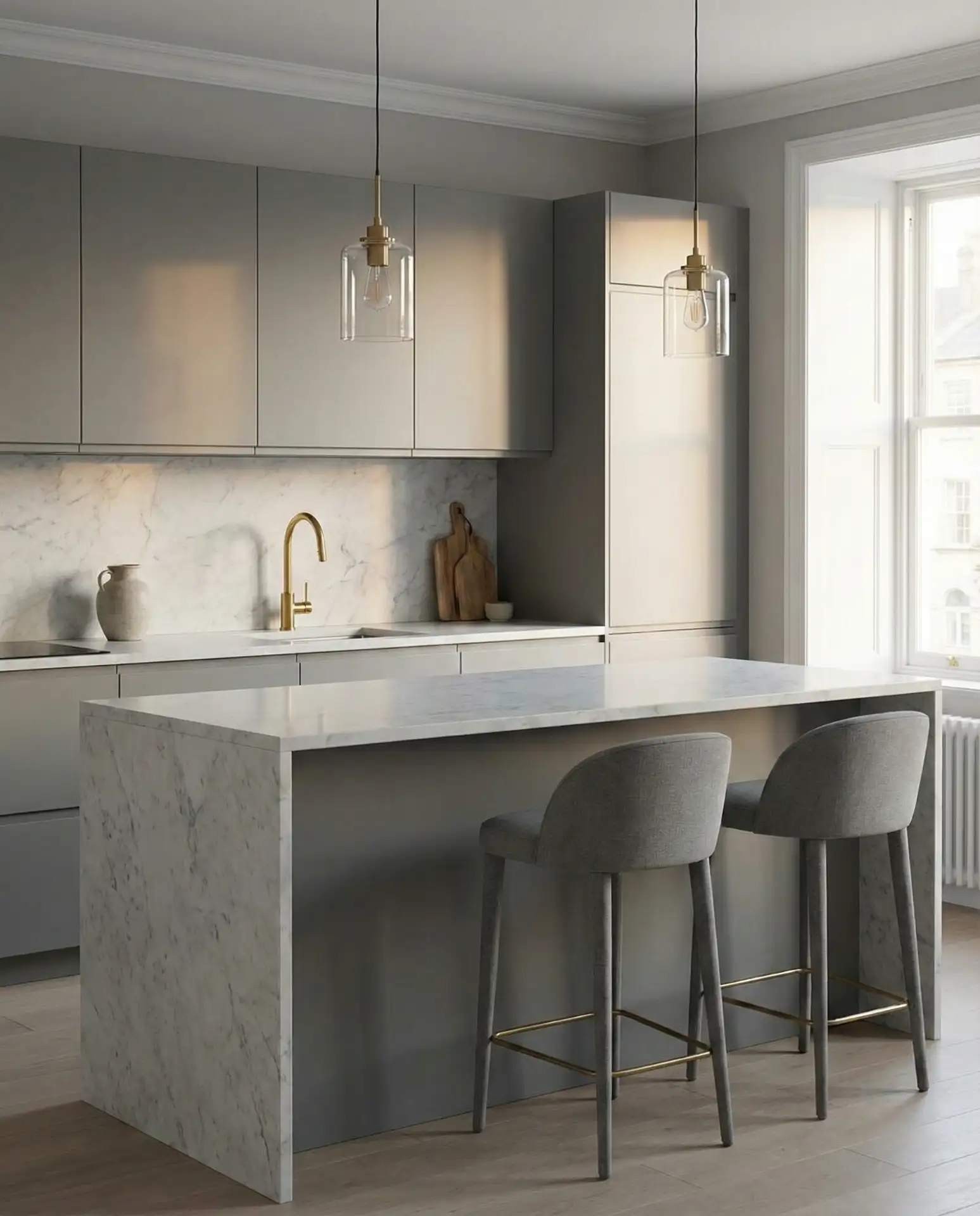 Deep-Green-Cabinets-for-a-Natural-Vibe 2