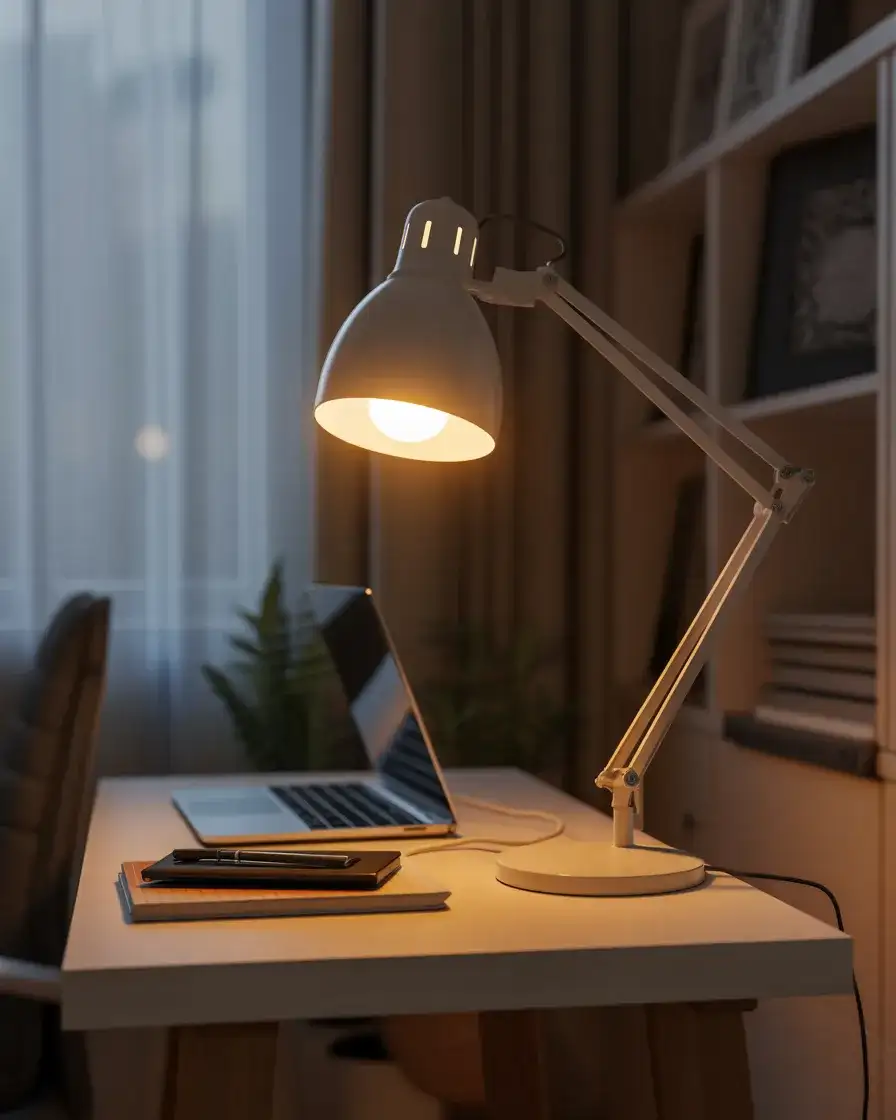 Desk Lamp with Warm Bulbs for Task Lighting 1