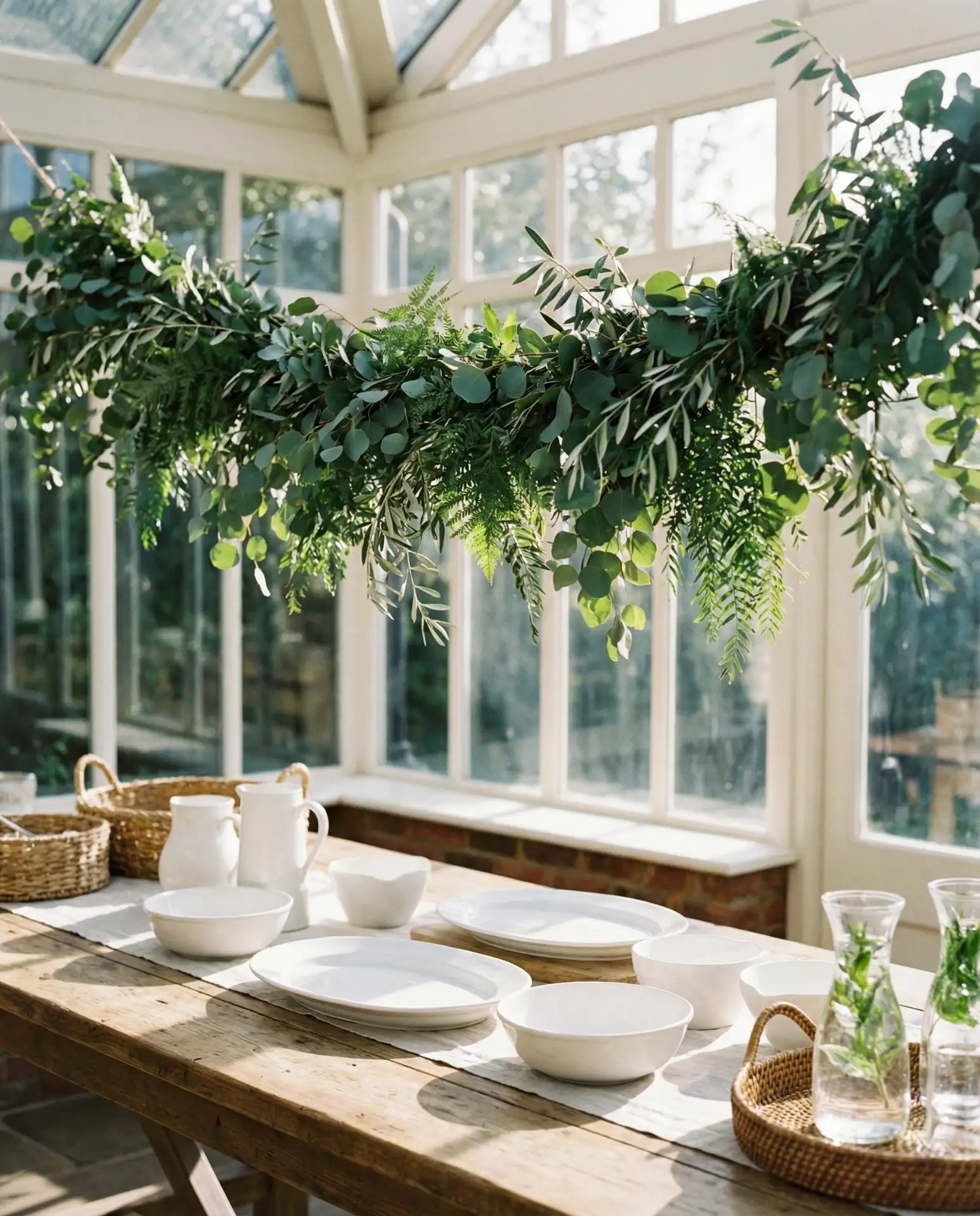 Floating Floral Installation Above 2