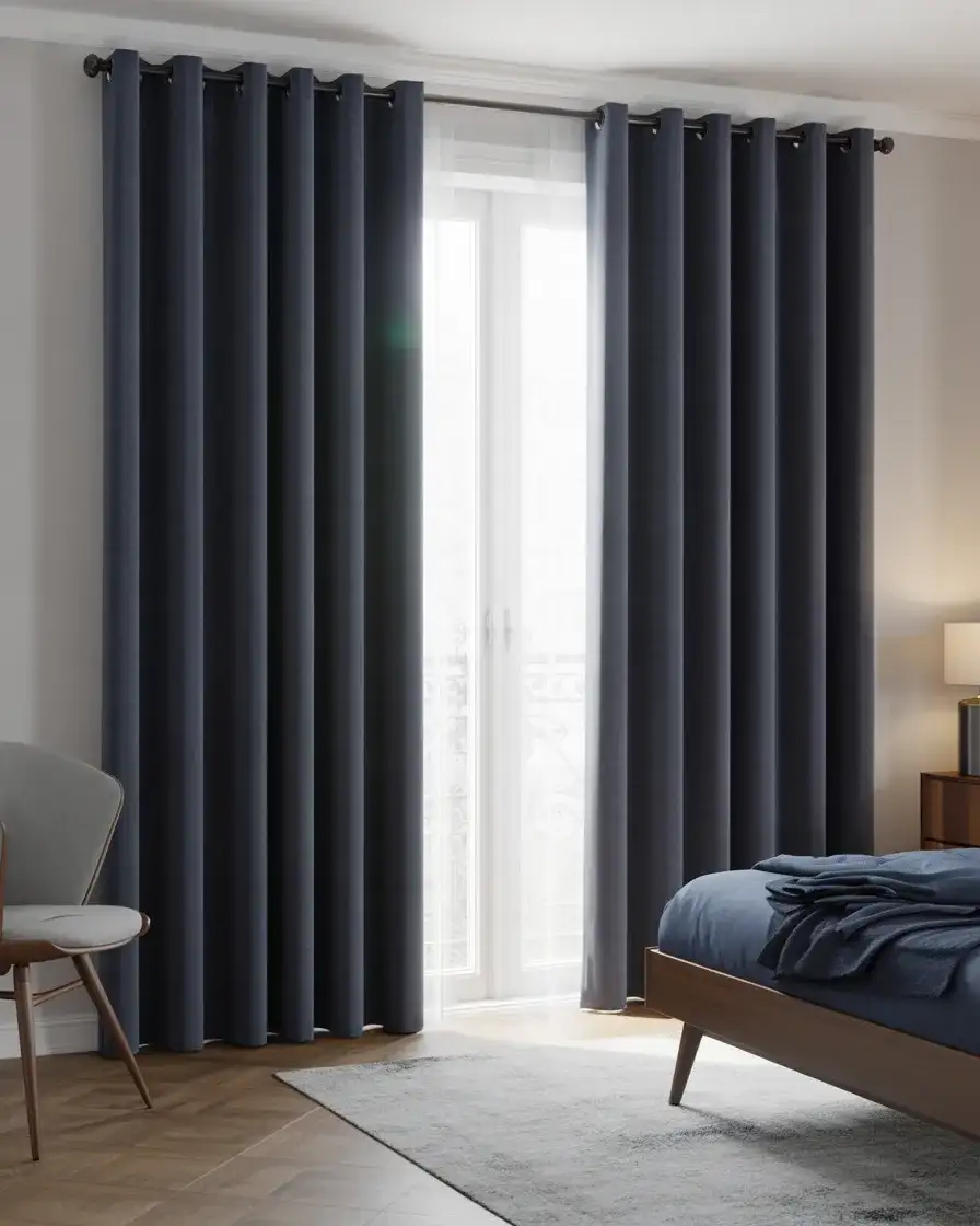 Floor-to-Ceiling Navy Blue Drama 2