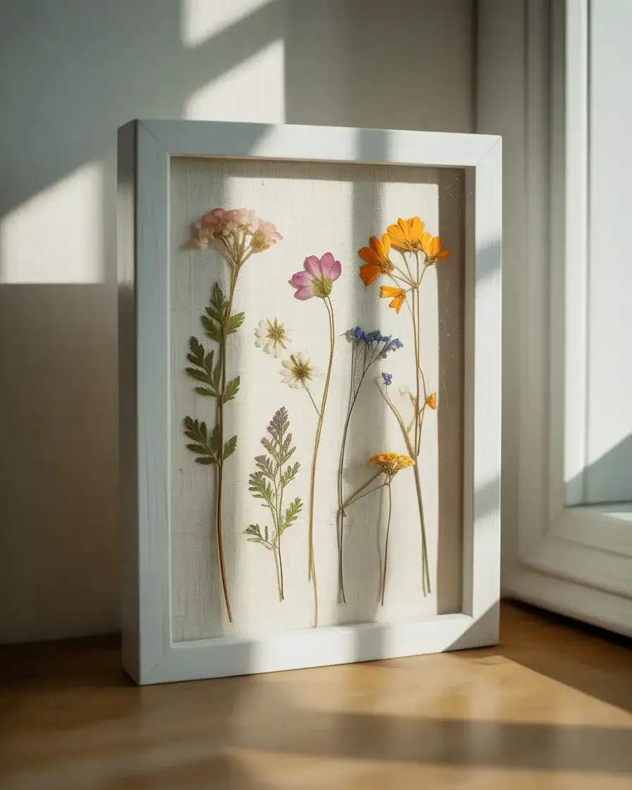 Flower Pressing Botanical Shadow Box 1
