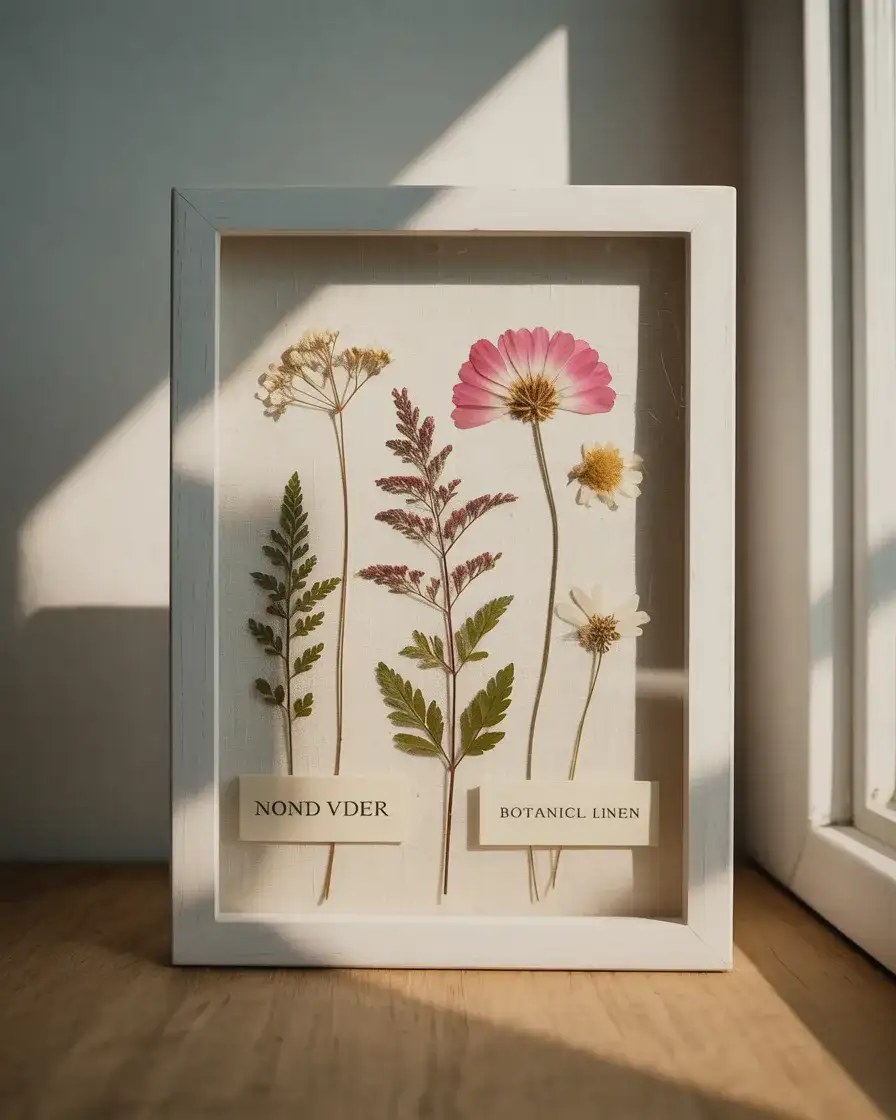 Flower Pressing Botanical Shadow Box 2