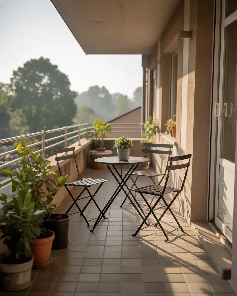 Folding Bistro Set for a Tiny Balcony 1