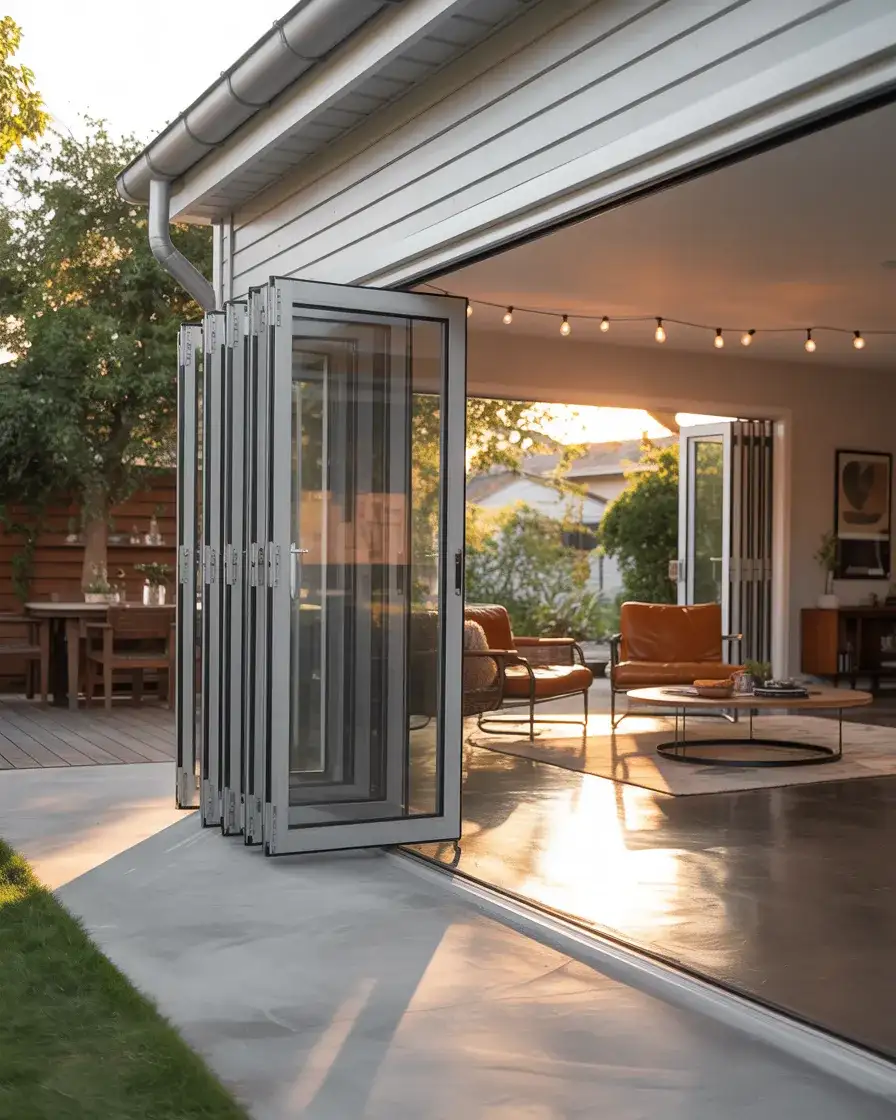 Folding Garage Door for Indoor-Outdoor Living 1