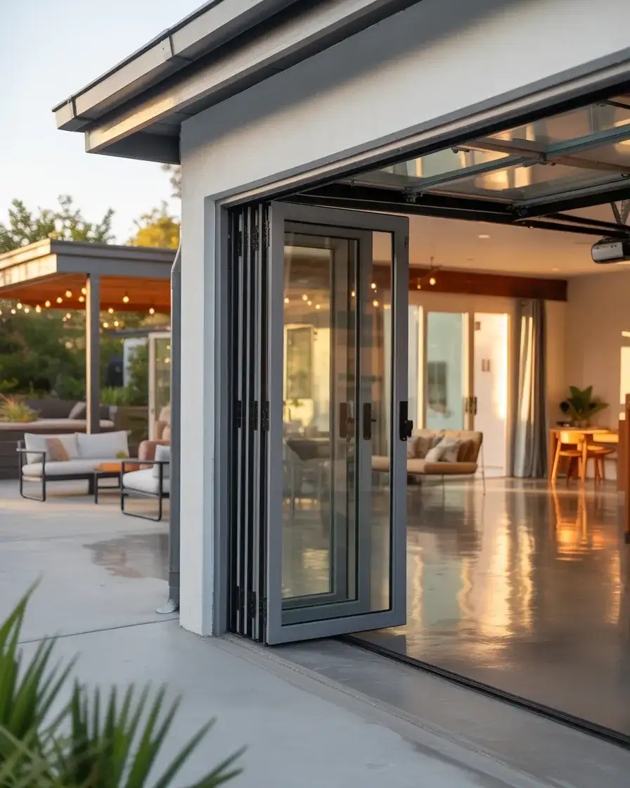Folding Garage Door for Indoor-Outdoor Living 2