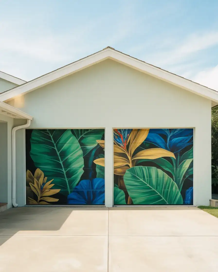 Garage Door Mural Large-Scale Painted Art 2