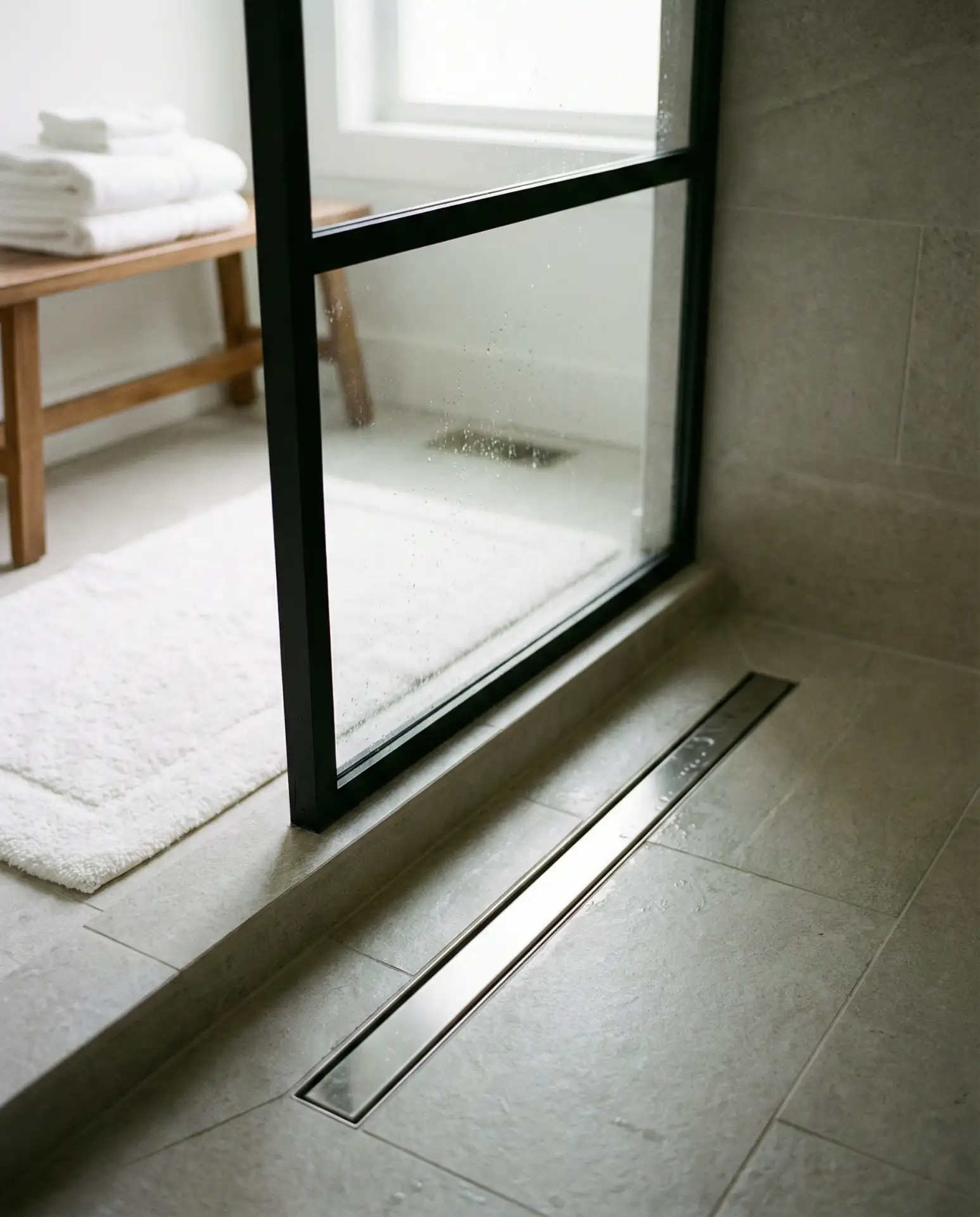 Glass Doorless Shower After a Bathroom Remodel 1