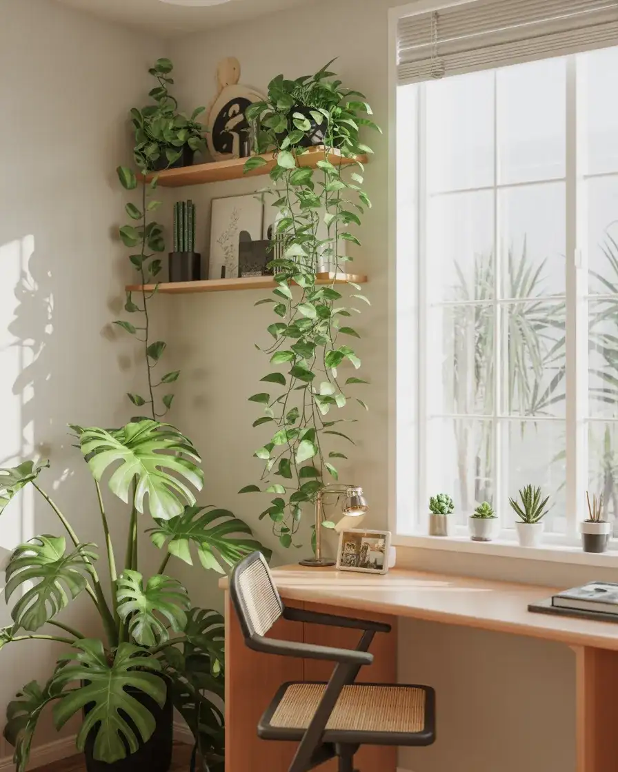 Green Plant-Forward Office Oasis 1