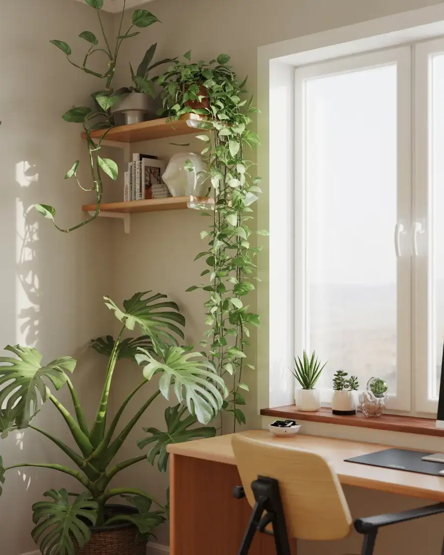 Green Plant-Forward Office Oasis 2