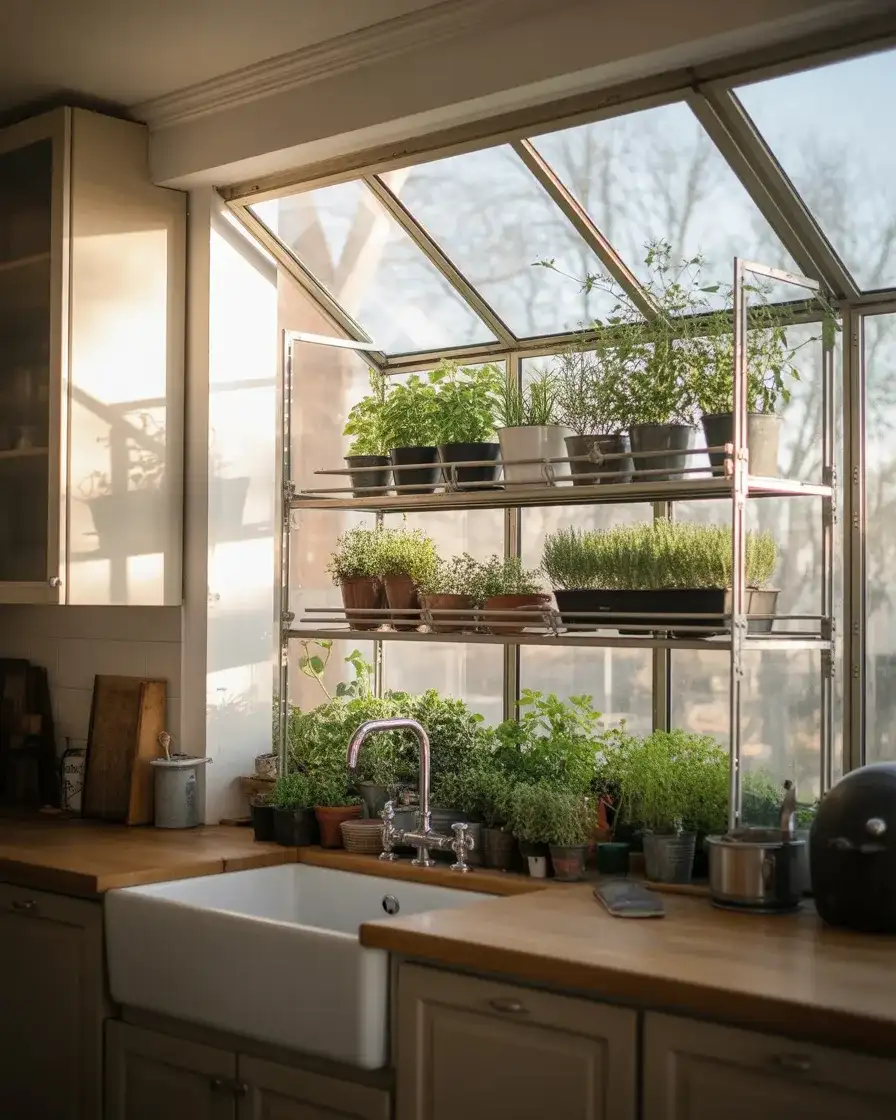 Greenhouse Extension for Year-Round Growing 1