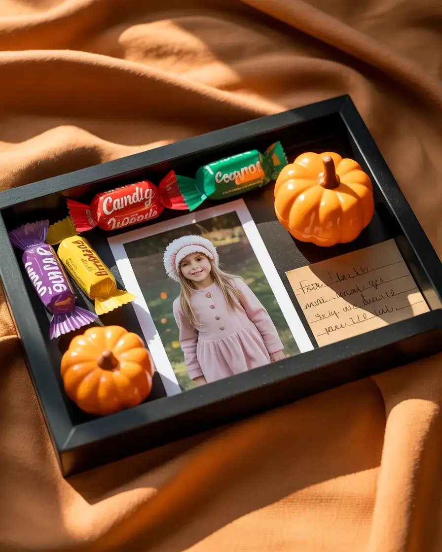 Halloween Costume and Candy Wrapper Display 1