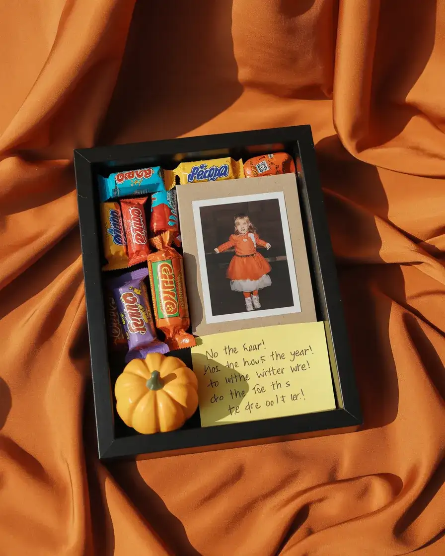 Halloween Costume and Candy Wrapper Display 2