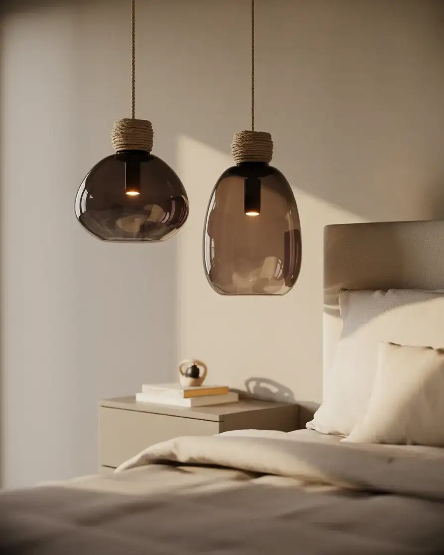 Hanging Pendant Lights as Bedside Replacements 2