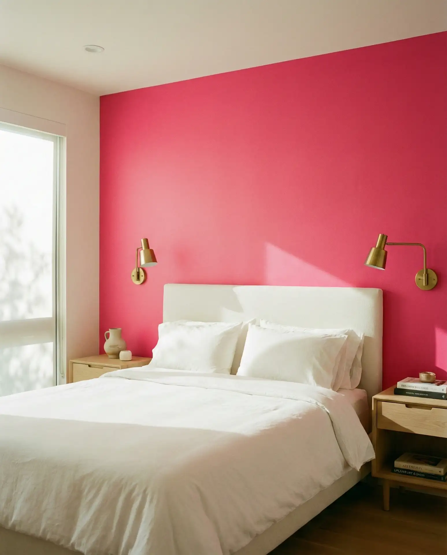 Hot Pink Accent Wall for a Bold Statement 2