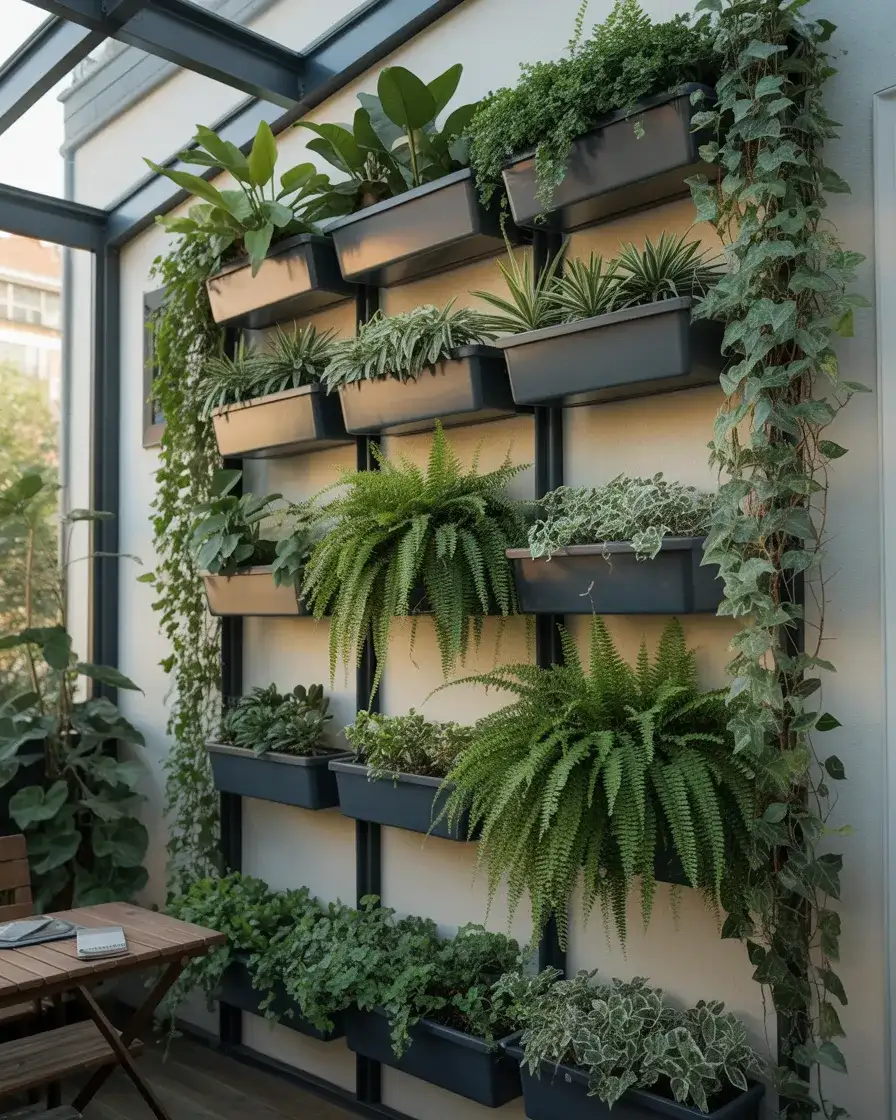 Indoor Jungle with Vertical Plant Walls 2