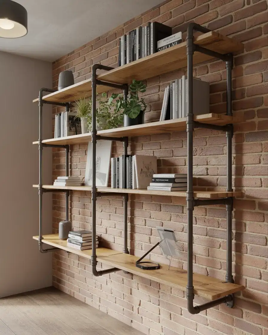 Industrial Pipe Shelving 2