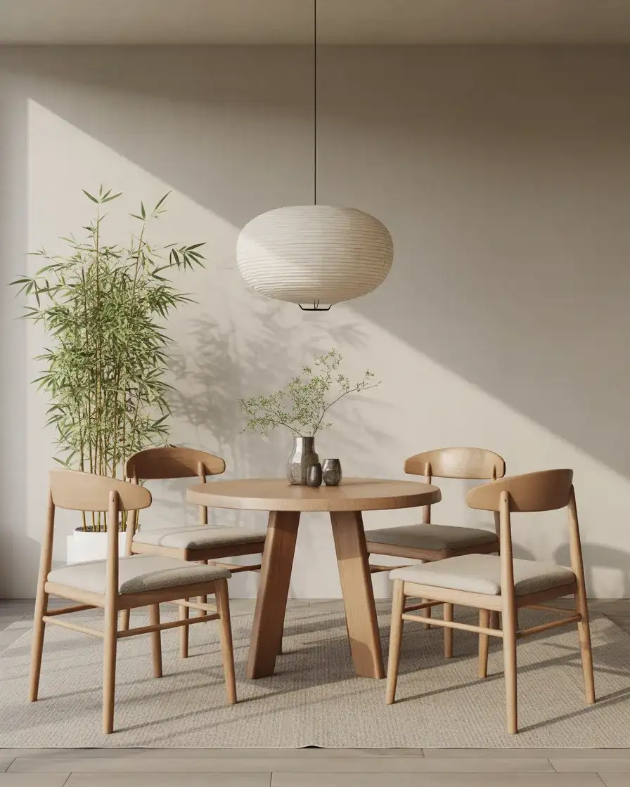 Japandi-Inspired Dining Chairs Blending Cultures 2