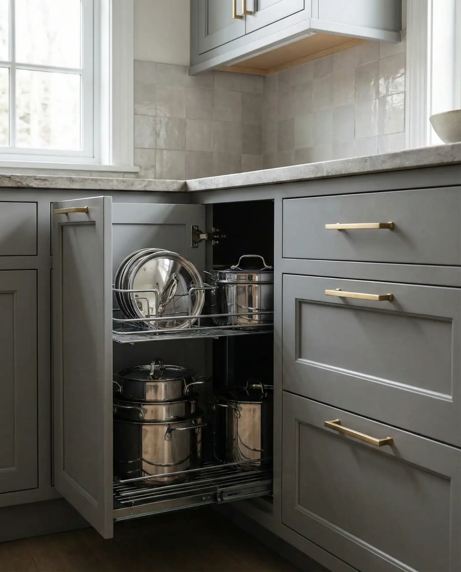 Lower Cabinet Drawers for Easy Access 1