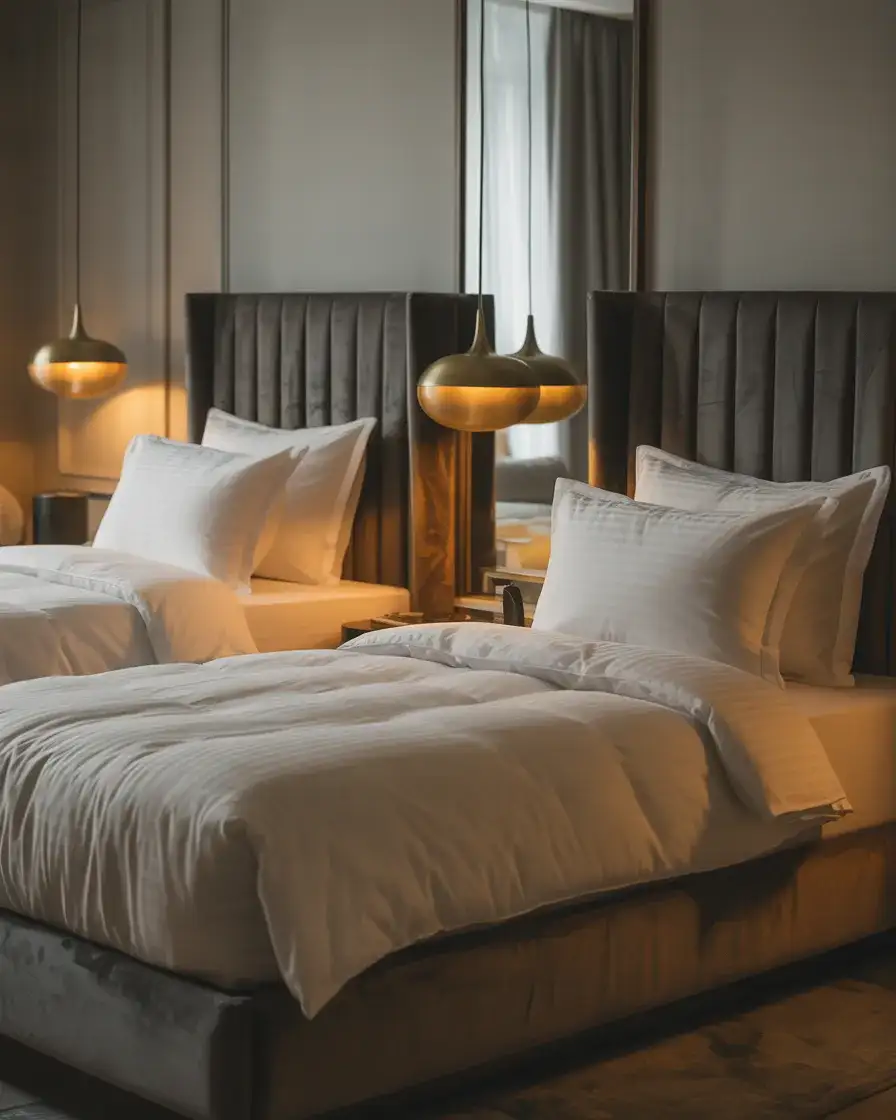 Luxury Twin Bedroom With Hotel-Inspired Finishes 1