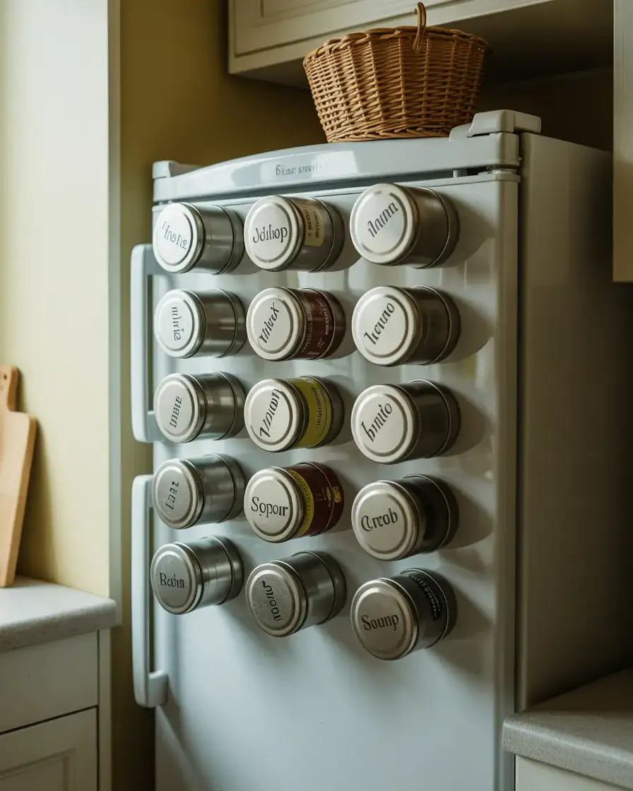Magnetic Spice Rack for Tiny Kitchens 1